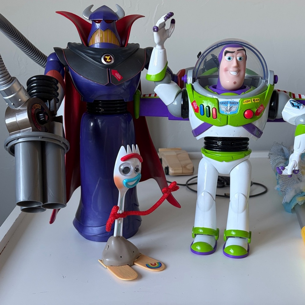 Disney Toy Story Figures - Buzz Lightyear, Zurg, and Forky